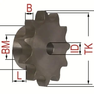 Zertifiziert Nabenkettenrad 08B-1 Z24
