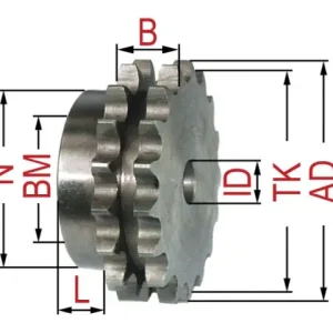 Angebot Nabenkettenrad 08B-2 Z19