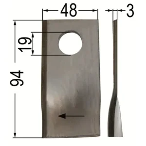 Sofort Bestellen (25 Stk) Klinge gedr. re. 94 x 48