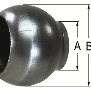 Kugel 120 mm schwarz ital. System Zertifiziert