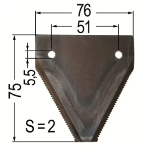 (25 Stk) Mähmesserklinge DIN75 Neue Kollektion