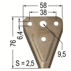 (25 Stk) Carbodux-Klinge 58 x 76 x 2,5 BIDUX Must-Have