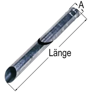 Saugrohr verzinkt 133 x 2000 Preis Gesenkt