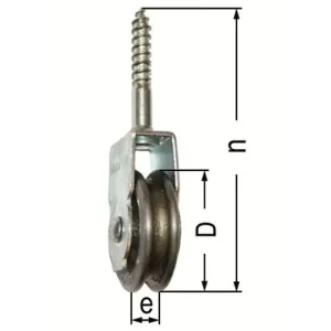 Vogelrolle 50mm mit Holzschraube Heißes Angebot