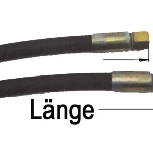 Echt HD-Schlauch L=1600mm M22 x 1,5 gerade