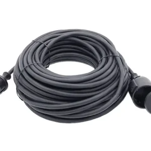 Verlängerungskabel Gummi 220V 5 m schwarz Billig