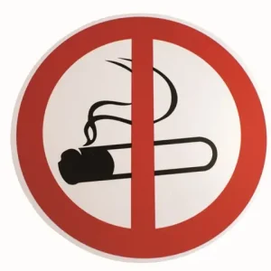 Abverkauf Rauchen verboten Ø = 200 mm