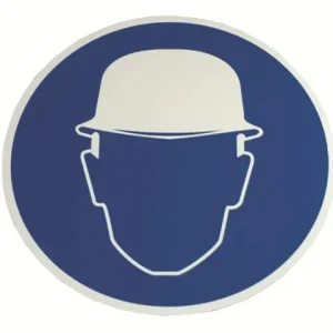 Preisknaller Kopfschutz benutzen Schild Ø = 200 mm
