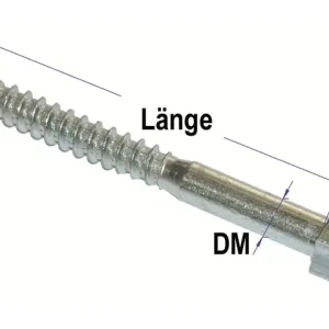 Garantierte Lieferung Gestellschraube A2, M6 x 60, 100 Stk, DIN571