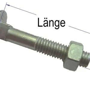 Beliebt Torbandschr. M10x65 50Stk mit Mutter