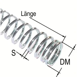 Druckfeder L = 300, S = 3, Ø = 30 mm Jetzt Bestellen