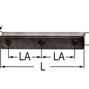 Rammpuffer 2-Loch L=200 B=52 H=60mm Neue Ware