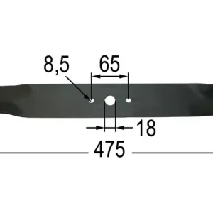 Rasenmähermesser z.Castelgarden 475 mm Neu