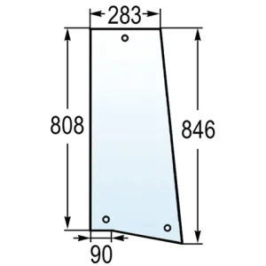 Seitenscheibe zu MF 3389393M2 Echt