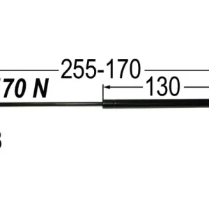 Gasdruckfeder zur Dachluke, L = 165/255 zu Deutz Beliebt