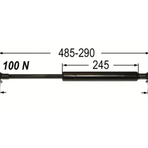 Sofort Bestellen Gasdruckfeder zu Frontscheibe L=290/485 zu Steyr