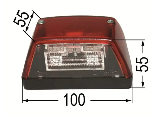 Schluss-Kennzeichenleuchte LED 24V Neu