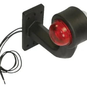 Zertifiziert Schluss-Begrenzungsleuchte re. LED 12-24V rot-weiß Winkelhalter