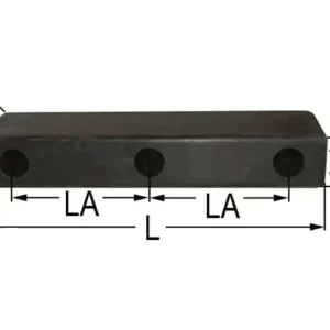 Rammpuffer 3-Loch L=300 B=52 H=80mm Günstig