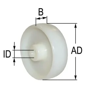 Solange Der Vorrat Reicht Polyamid-Rad Ø = 100 mm