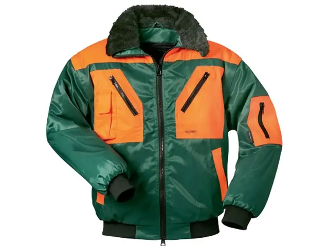 Pilotjacke XXXXL forstgrün/orange Wochenendangebot
