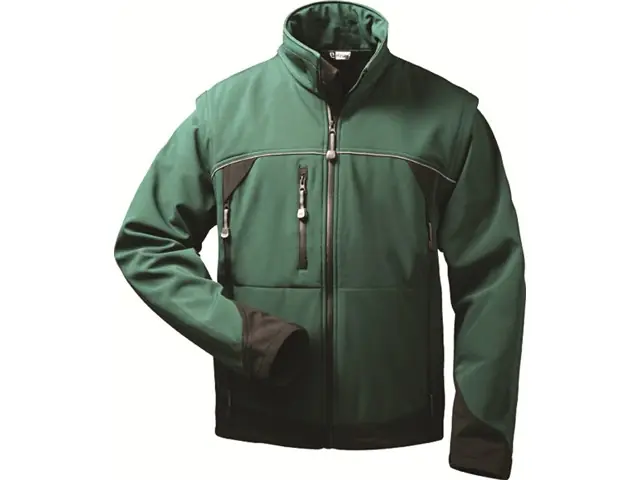 Schnäppchen Softshell Jacke L grün/schwarz