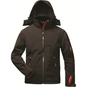 Direktkauf Softshell Jacke XL Herren schwarz/rot