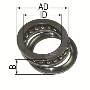 Axiallager 51100 Markenware