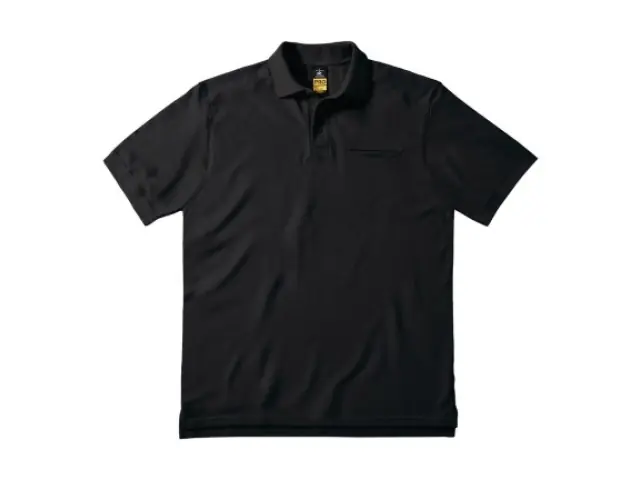 Preisreduziert Polo-Shirt M schwarz mit Brusttasche