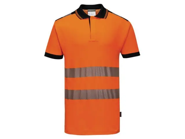 Polo-Shirt XXL Warnschutz orange Schnäppchen