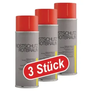 (3 Stk) Lackspray 400 ml Rostschutz rotbraun Schnäppchen