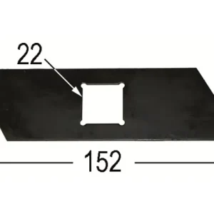 Neu Im Sortiment Vertikutiermesser z.Gutbrod L=152 V=22mm