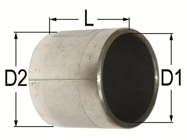Direktkauf Zylinderbuchse 50 / 55 x 60 mm Stahl/PTFE-Beschichtung