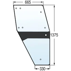 Türscheibe re. zu Deutz 04358528 Rabatt