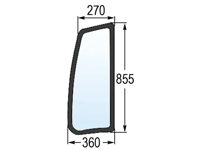Seitenscheibe re. zu Deutz-SLH 04424511 Sonderangebot