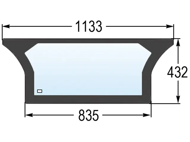 Garantierte Lieferung Heckscheibe unten zu Deutz-SLH 00105210020