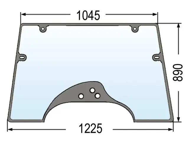 Frontscheibe zu CNH-Steyr 134671090,134671060 Saisonangebot