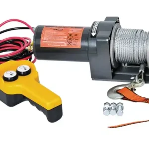 Seilwinde 12V 900kg mit 15,2m x 4mm Seil und Kabelfernbed. Neuheit