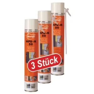 (3 Stk) PU-Schaum 750 ml MPU-M50 Markenprodukt
