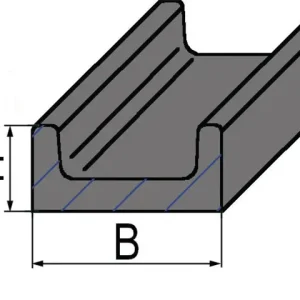 Kratzbodenleiste 40 x 20, L = 995 mm Neue Kollektion