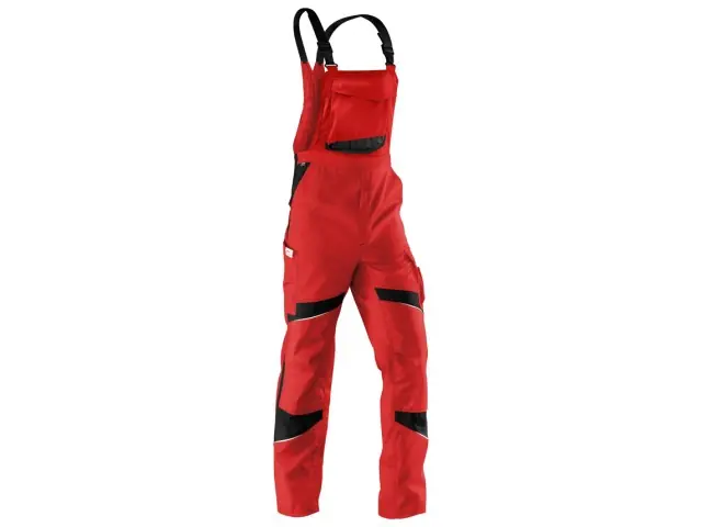 Meistverkauft Latzhose 50 mittelrot-schwarz ACTIVIQ