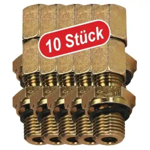 (10 Stk) Gerade Einschraubverschraubung 1/2" Günstig