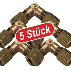 (5 Stk) Winkel-Verschraubung M16 x 1,5 / 10L Zertifiziert