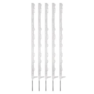 (5 Stk) Kunststoffpfahl Titan 110cm, Einzeltritt an Isolatorenseite Wochenendangebot