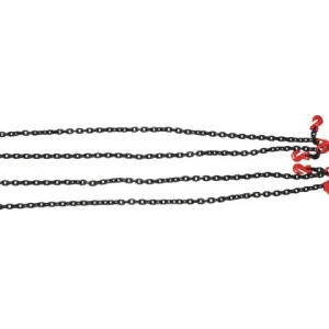 Zertifiziert 4-Str.-Kettengeh. 0-45°=6,7 t, 45-60°=4,75 t 10 mm NL=2000 mm