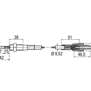 Seilzug L = 1500 mm Morse Jetzt Kaufen