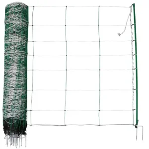 (50m) TitanNet weiß/grün Höhe: 90cm, Doppelspitze Mega-Angebot