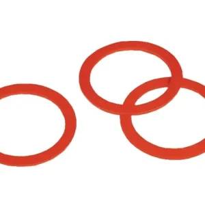 Geprüft (5 Stk) Dichtungsring HIKO, rot, aus Kunststoff