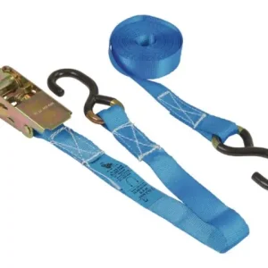 Sichere Zahlung Zurrgurt, zweitlg., 4 mtr. mit Ratsche, m. PVC S-Haken, 800kg