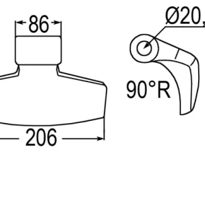 Hammerschlegel zu Willibald, Herder, Schanzlin, Schots E22640018, 95722004, 1203404, E-226-40-18E Abverkauf